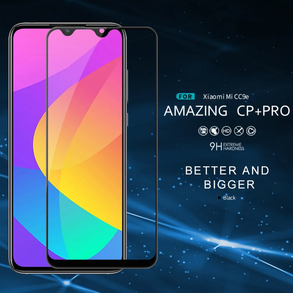 Защитная пленка для экрана Nillkin для Xiaomi mi CC9, закаленное стекло CC9e 2.5D 9 H, полное покрытие, Защитная пленка для Xiao mi CC9 CC9e glass