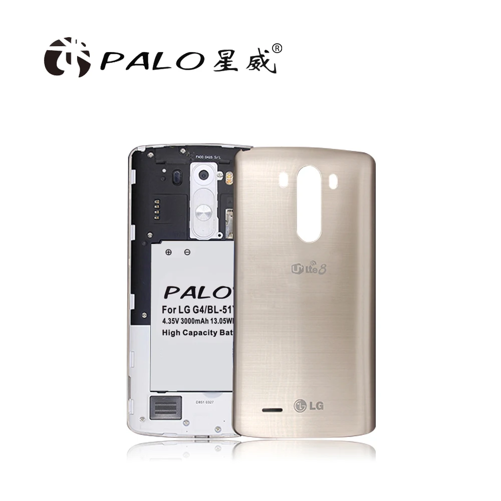Palo Батарея LG BL-51YF Батарея для LG G4 H815 H818 H810 VS999 F500 3000 мА/ч, настоящая Высокая Ёмкость акумуляторная батарея