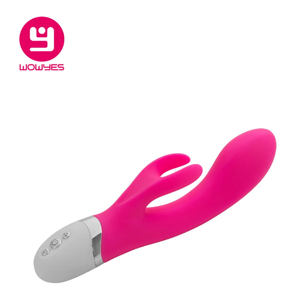 Wowyes G-spot кролик вибратор перезаряжаемый водостойкий вибрирующий фаллоимитатор