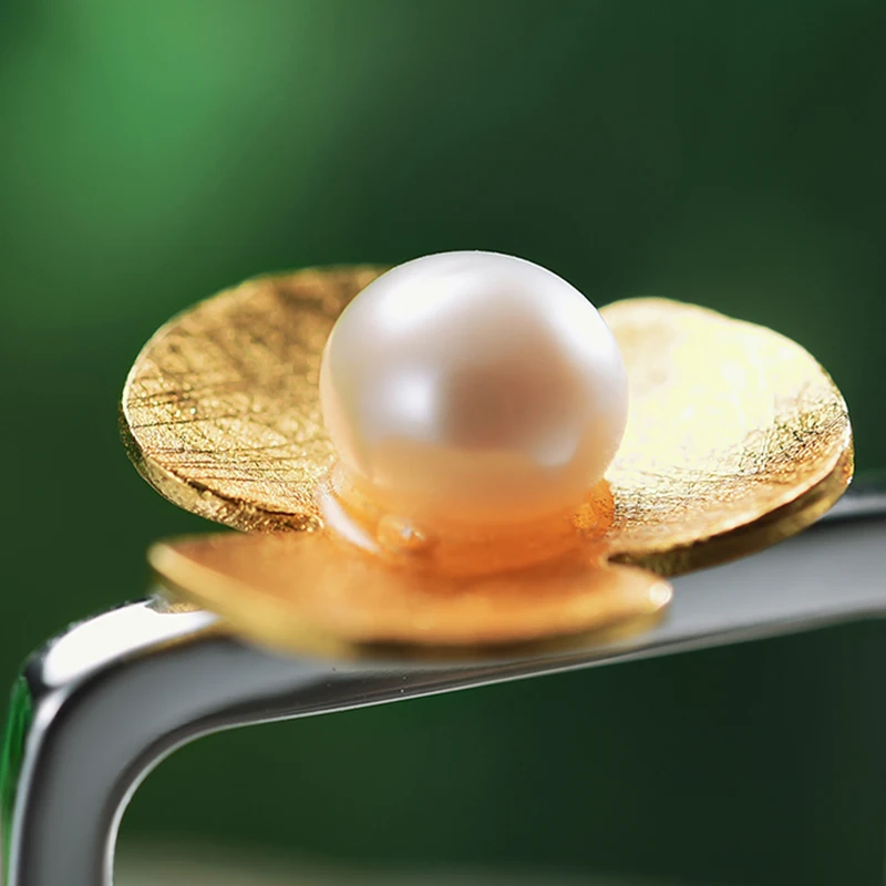 Lotus Fun Настоящее серебро 925 пробы ювелирное изделие натуральная ручная работа