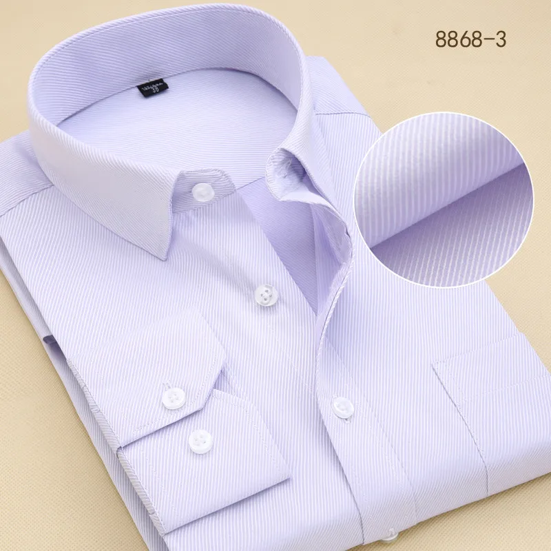 Light Purple Большие размеры 8XL 7XL Брендовые мужские рубашки Повседневная белая черная саржевая однотонная официальная рубашка соц. Мужская Японская уличная одежда Блузка - Цвет: Light Purple