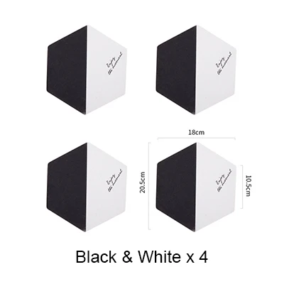 4X black white 4 шт. коврик для кастрюль кружка пробковый коврик термостойкий горячий горшок Шестигранная пробковая кружка круглая чаша подставка под подушку 8 цветов AKUHOME - Цвет: 4X black white