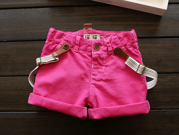 Новое поступление летние модные шорты для маленьких девочек на бретелях детские