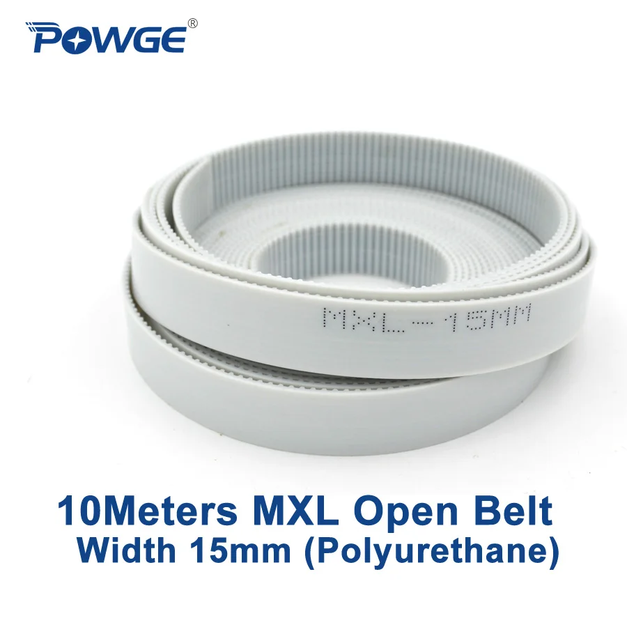 Ремень синхронный POWGE 10 метров ПУ MXL ширина 15 мм шаг 2 032 мм|polyurethane form|polyurethane