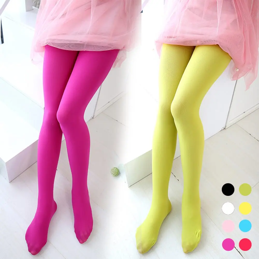 

1-11Y Girls Leggings Toddler Classic Leggings Spring Summer Autumn Meias High Elasticity Pinkycolor Caneleiras Girls' Stockings