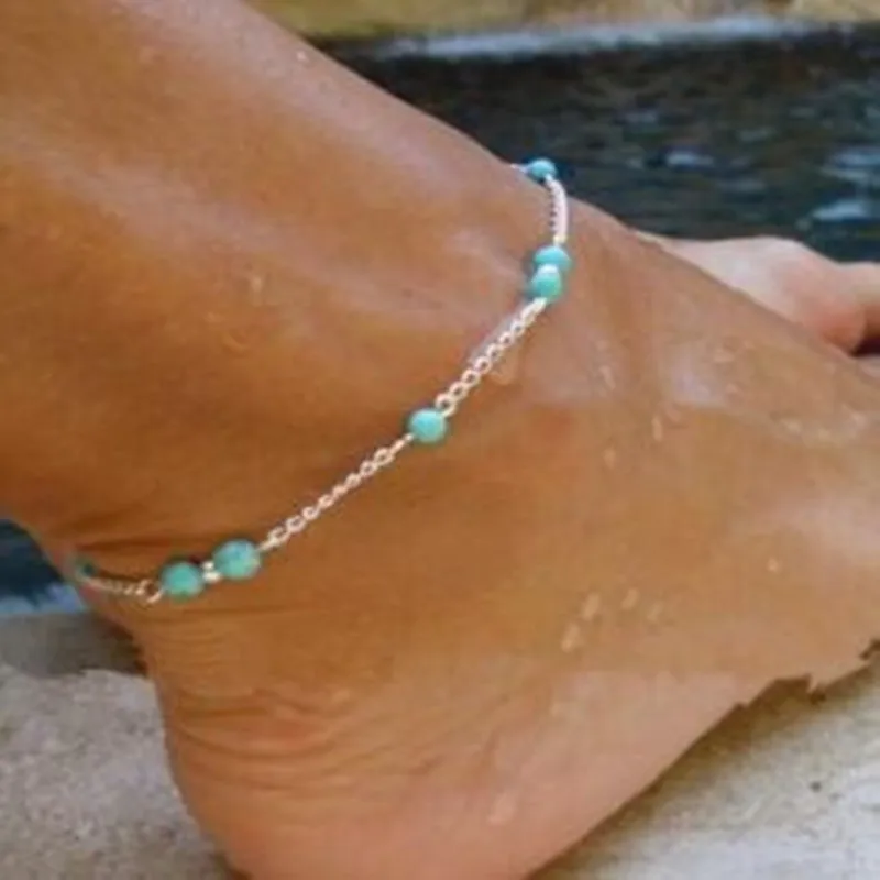 New Ankle Beads Chain Anklet Souvenir Ankle Bracelet Foot Jewelry Fast Summer Jewelry Anklets For Women Foot Jewelry