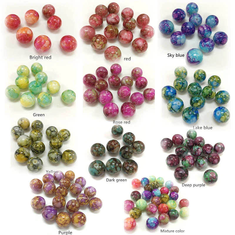 Акриловые Цветные радужные бусины для изготовления ювелирных изделий попкорн