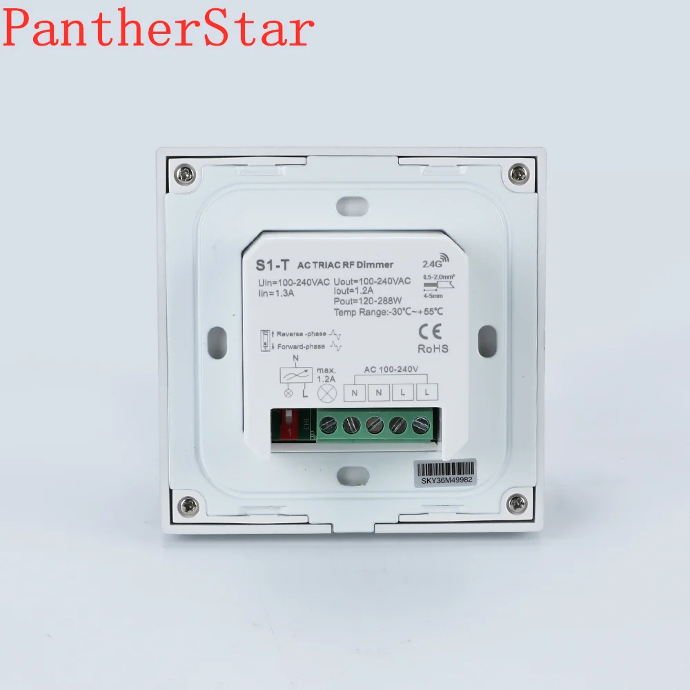 AC100 240V S1 T AC Triac сенсорная стеклянная панель диммер 30 м дистанционное расстояние