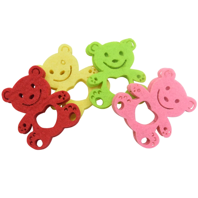 10 шт Красочные мишки войлочные тканевые подкладки материалы ручной работы