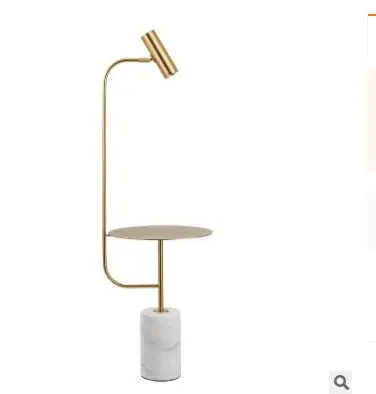 Nordic bedside lamp stand jazz marble bedroom living room creative tea table Internet celebrity sofa floor | Лампы и освещение