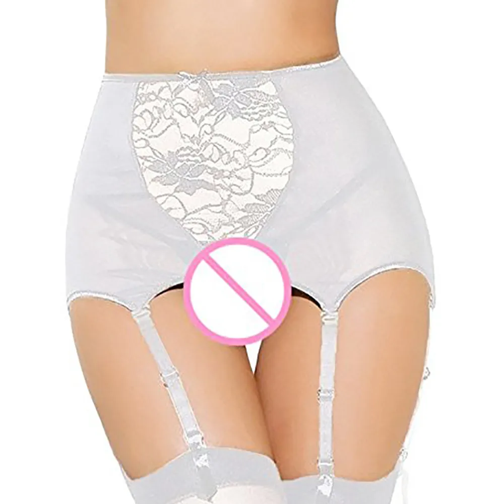 Женское пикантное кружевное нижнее белье подвязки на бретельках из спандекса и