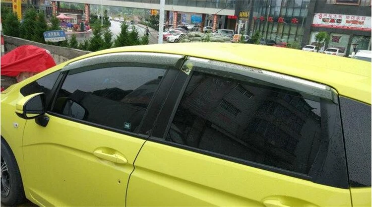 Пластиковый оконный козырек для Honda FIT вентиляционные оттенки защита от солнца и
