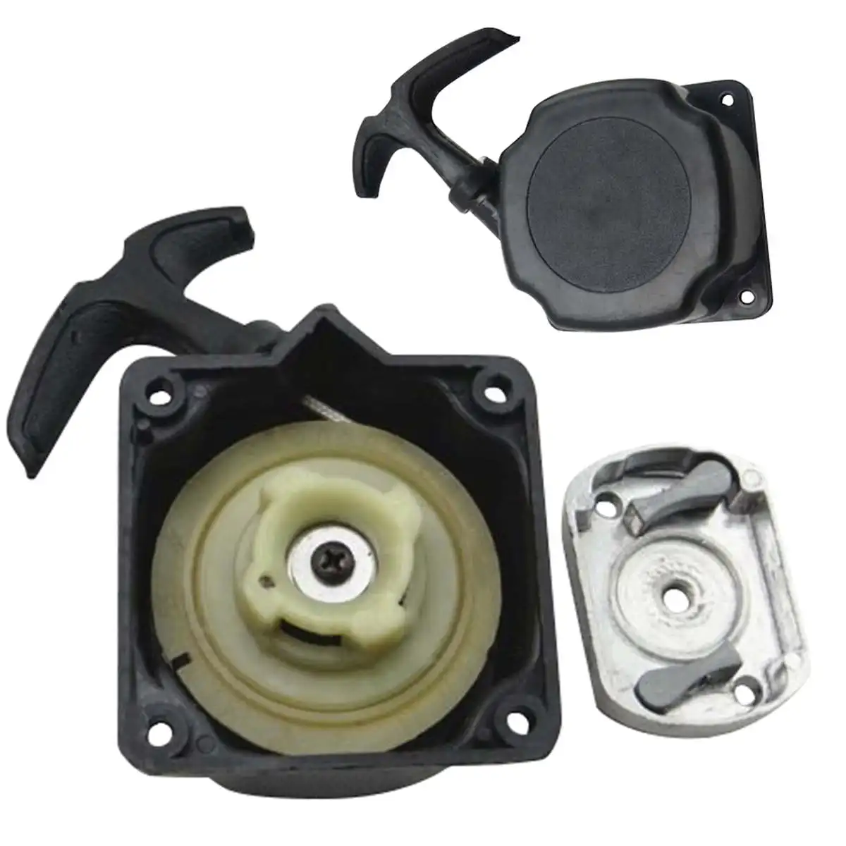 1x пусковой стартер + SHIM прокладка 4x болты Recoil pull starter Cog Часть Аксессуары для
