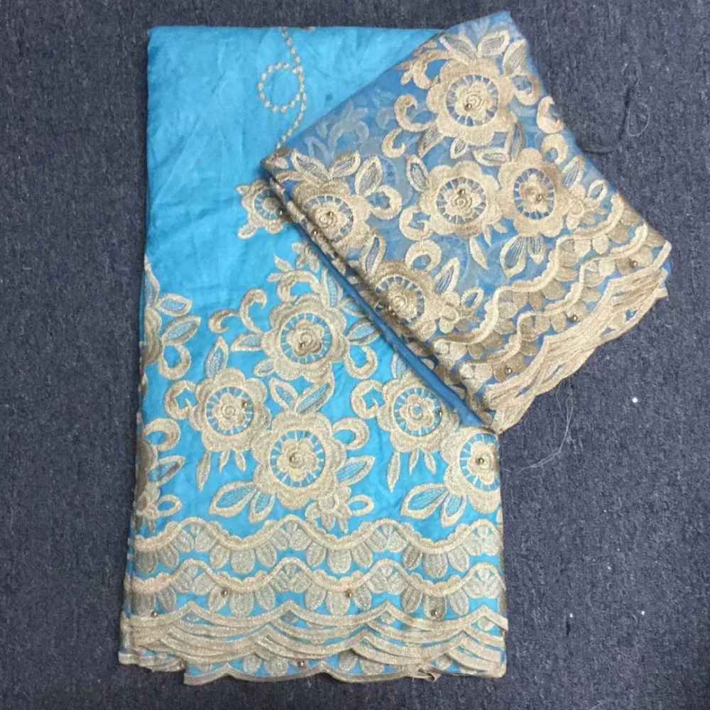 

African Laces Fabrics for Wedding Dresses African Bazin Riche Lace Fabric 2018 African Material Bazin Riche Getzner With Blouse