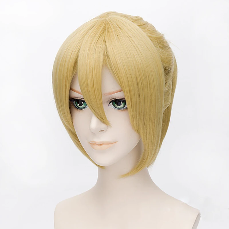 Vocaloid Len Kagamine парики 35 см короткие прямые термостойкие синтетические волосы Perucas