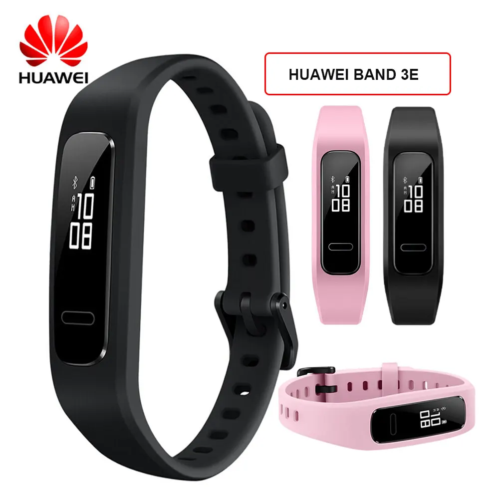 Huawei Band 3E/4E браслет трекер активности Шагомер умный Браслет мониторинг 50 м водонепроницаемый трекер сердечного ритма