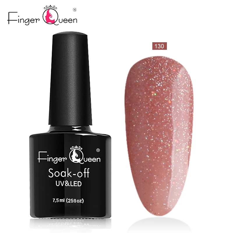 FingerQueen известный светодио дный светодиодный гель 1 шт. 7,5 мл 24 цвета лак Сияющий Блестящий УФ-гель для ногтей Прочный клей высокое качество ногтей A - Цвет: GEL-16