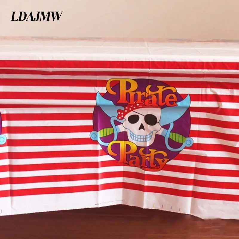 LDAJMW детский день рождения скатерть пират одноразовые PE пластиковая вечерние