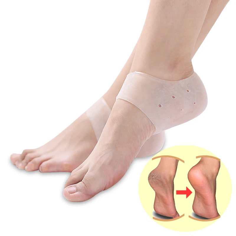 

New 1Pair Autumn And Winter Heel Cracking Heel Silicone Protective Socks Heel Sleeve Crack Skin Moisturizing Whitening Feet Care