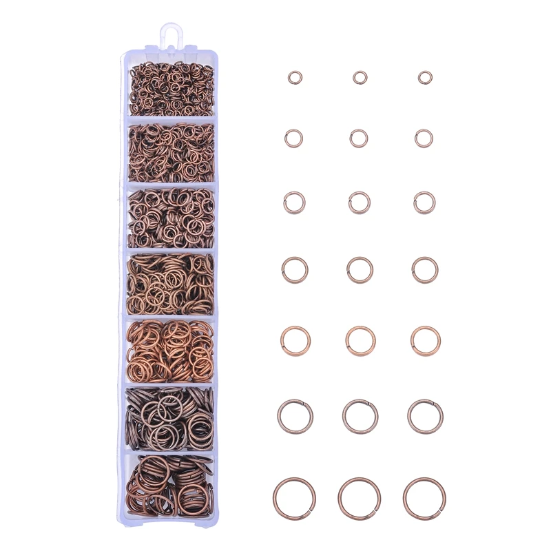 alloy 3-10mm 1450pc 4000 шт./компл. комбинированное Открытое кольцо замкнутое кольцо Пряжка Омаров отправить Ручные плоскогубцы ожерелья DIY Ювелирные изделия Аксессуары - Цвет: alloy 3-10mm 1450pc