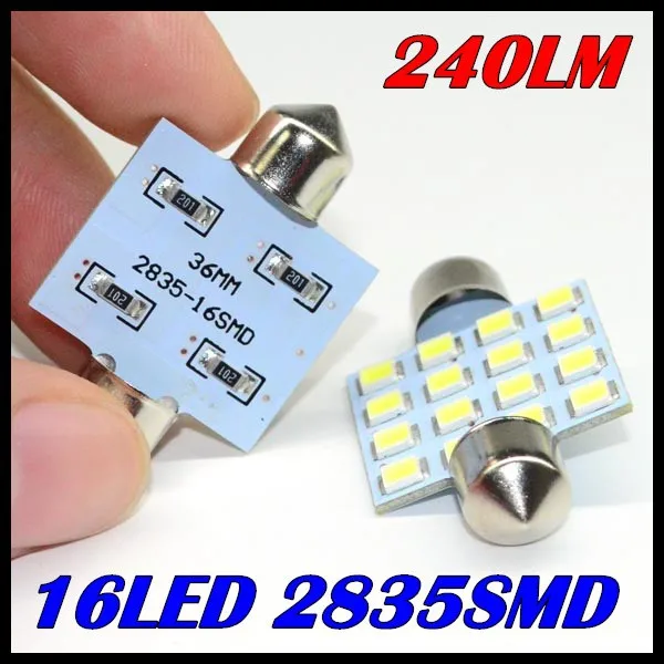 

500 шт./лот светодиодная гирлянда светодиодная купольная лампа C5W 16led 2835 smd 240lm лампа для чтения C5W 31 мм 36 мм 39 мм 42 мм авто Светодиодная лампа