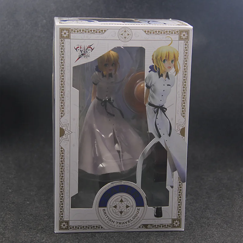 Аниме Fate/stay night Saber Arutoria Pendoragon British tratelogue 1/7 Масштаб Окрашенные Фигурки Коллекционная модель игрушки куклы