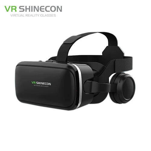VR гарнитура Shinecon 6,0 Pro стерео Виртуальная реальность смартфон 3D очки Google VR гарнитура с контроллером для Android - Цвет: Only VR
