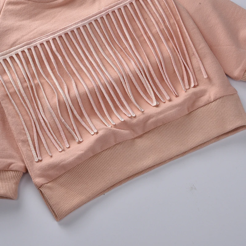 Детская одежда 2016 Осенние футболки для девочек толстовка с длинными рукавами