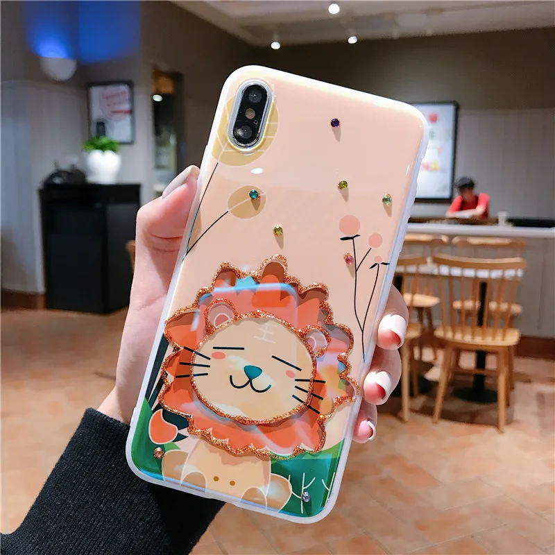 Мягкие силиконовые чехлы для пар Iphone XR X XS Max 6 6S 7 8 Plus милые яркие цвета мягкий