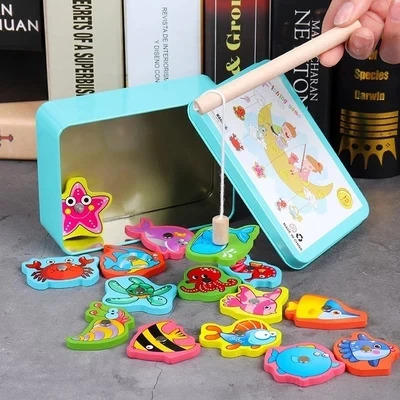 Baby Educational Toy Fishing Game Set Marine Biological Congnition Magnetic Toys Kids Gifts | Игрушки и хобби