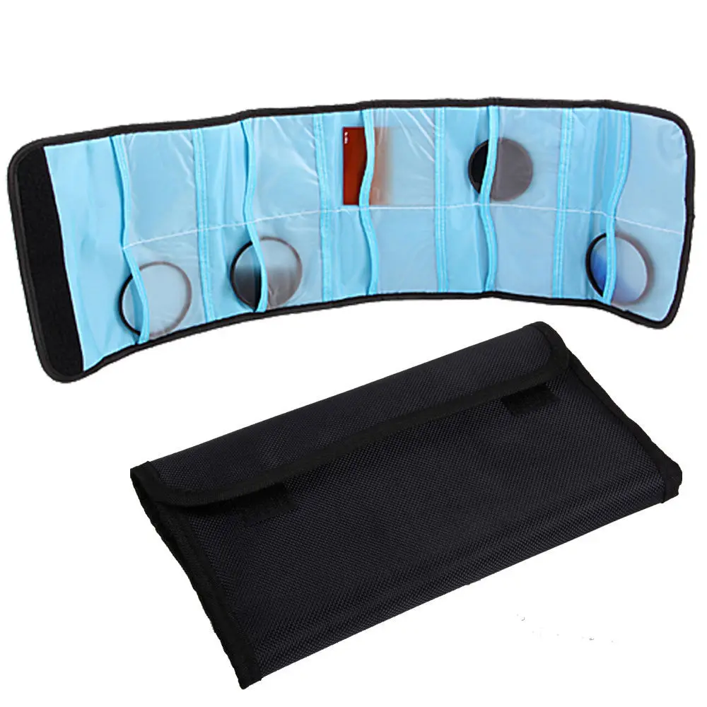 

10 Pockets Filter Wallet Case Pouch Bag for Universal Filters Max up to 86mm UV CPL MC-UC ND2 ND4 ND8