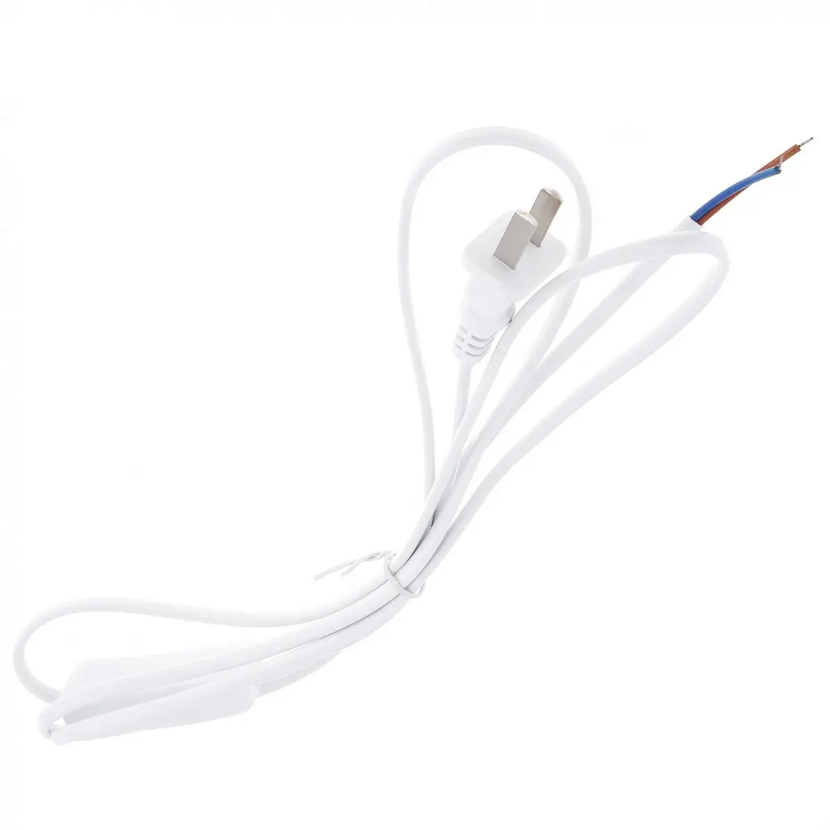 303 White Button Switch Plug Wire with 1.8m Line Length Power Cord for Desk Lamp and Other Household Lamps | Лампы и освещение