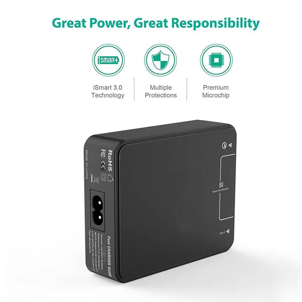 Зарядное устройство USB Multi Quick Charge 3,0 и type C USB-C порт зарядное устройство для телефона зарядное устройство с адаптером для путешествий для iPhone iPad samsung huawei