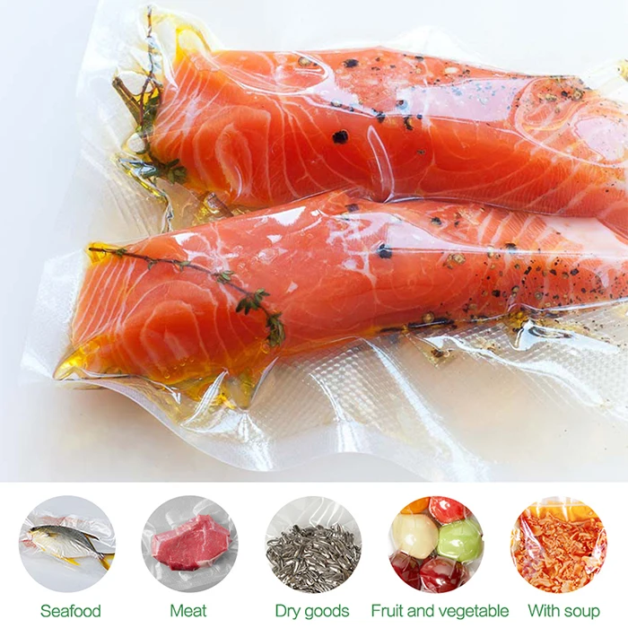 Вакуумные пакеты для вакуумного упаковщика 1 рулон для вакуумной упаковки 28*300 см и 20*30 см вакуумный упаковщик для пищевых продуктов Sous Vide Хранение продуктов B104