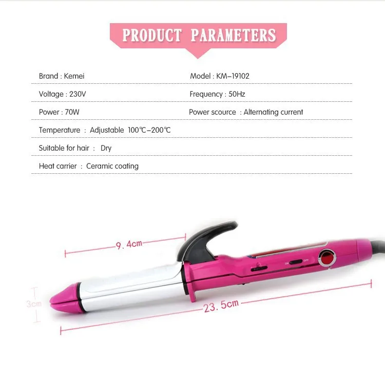 2 в 1 выпрямитель для волос щипцы завивки Инструменты укладки kemei
