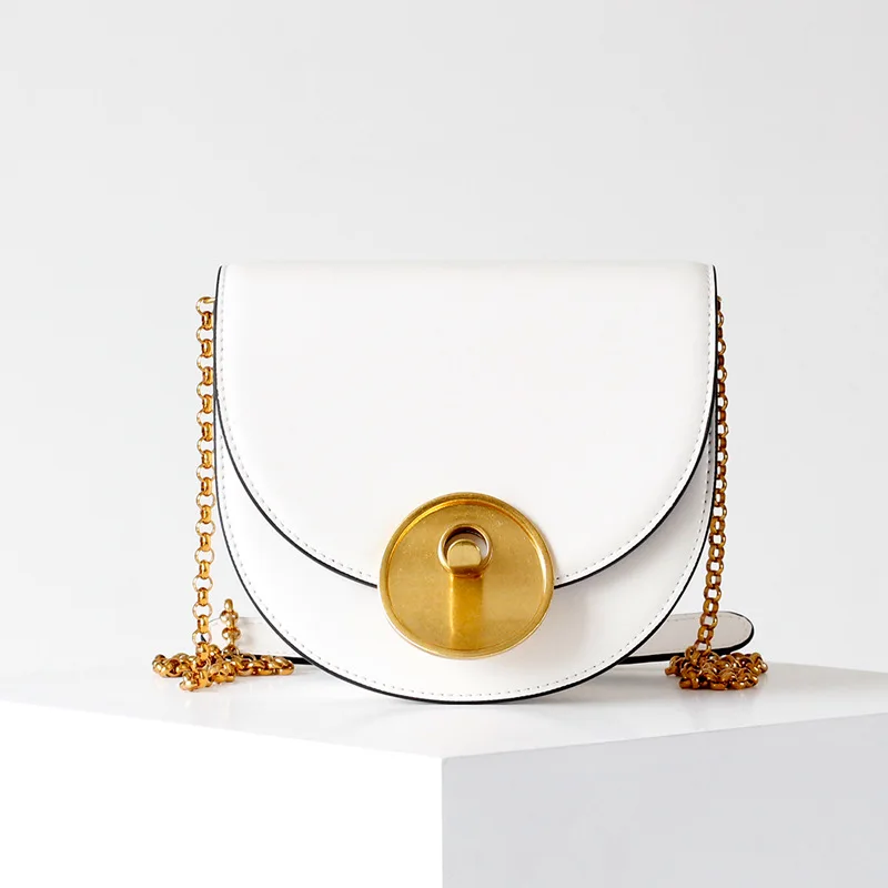 Женская сумка-Кроссбоди с цепочкой Vieline из натуральной кожи полумесяц 2019 | Багаж и