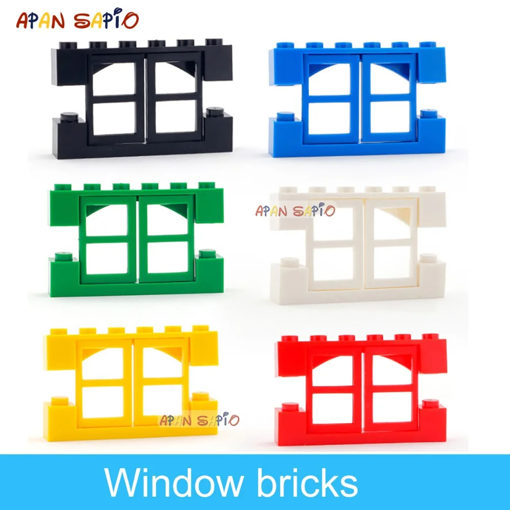 Конструктор сделай сам фигурки кирпичи дверь или окно развивающие креативные