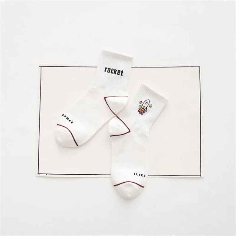 Новинка 2019 высококачественные милые элегантные хлопковые женские носки CRAZY FLY с