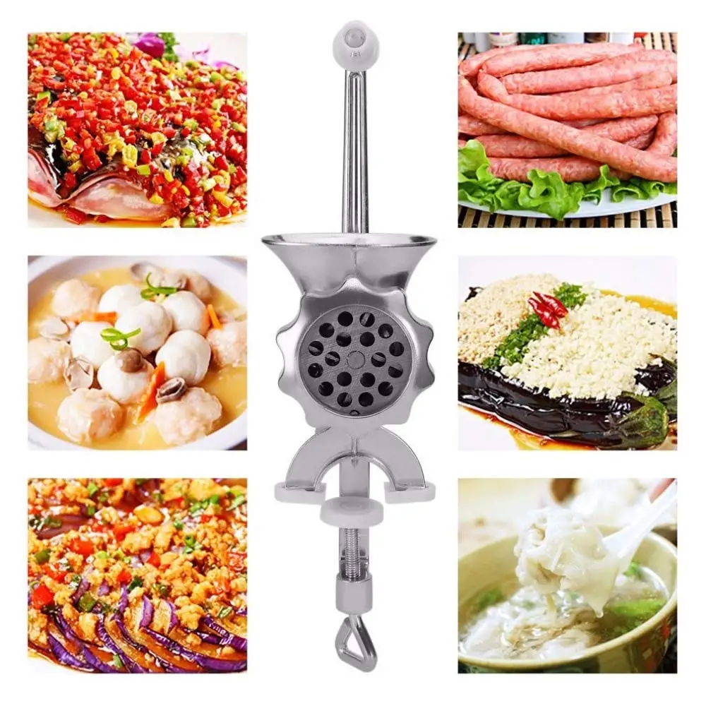 Ручная мясорубка из литого алюминия ручная каркасный инструмент для колбасного
