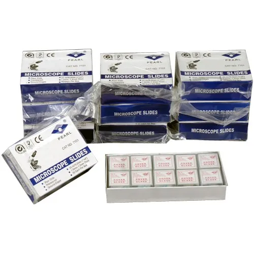 AmScope 500 пустые слайды для микроскопа + 1000 квадратных обложек слипы BS 500P 1000S|Детали и