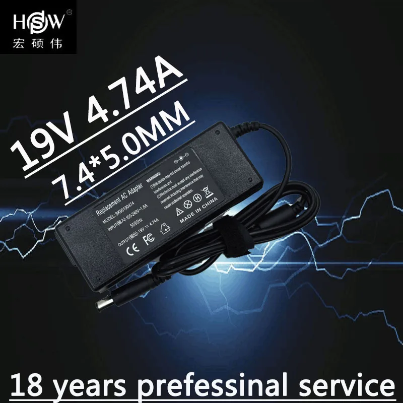 HSW 19V 4.74A Ac адаптер питания для ноутбука зарядное устройство Hp Nc6220 Nc6230 Nc6320 Nc6400 Nx6115