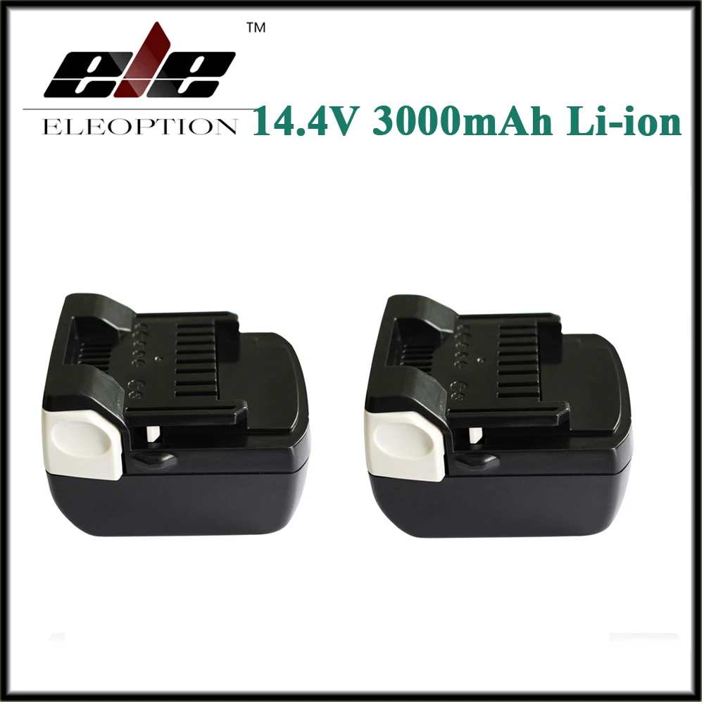 Литий ионный аккумулятор Eleoption 3000 мАч 14 4 Ач 329083 в для Hitachi DH 14DSL 329877 329901 BSL1415 BSL1430 2