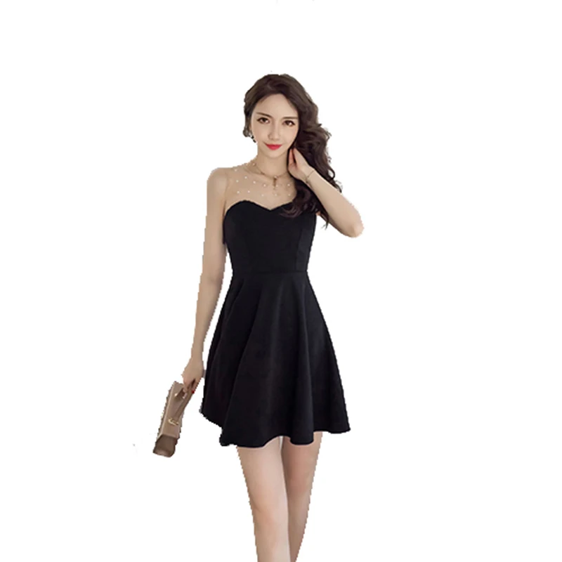 Абсолютно новое женское сексуальное черное платье прозрачное Сетчатое вечерние