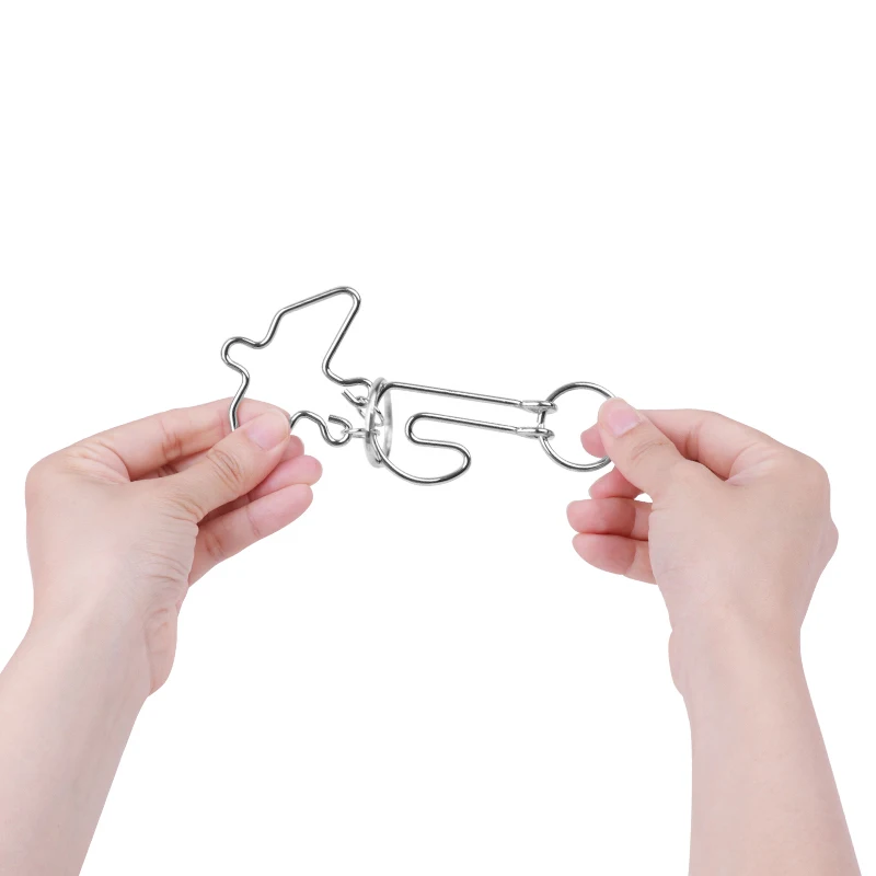 10 шт./компл. металлическая искусственная головоломка для мозга обучающие игрушки