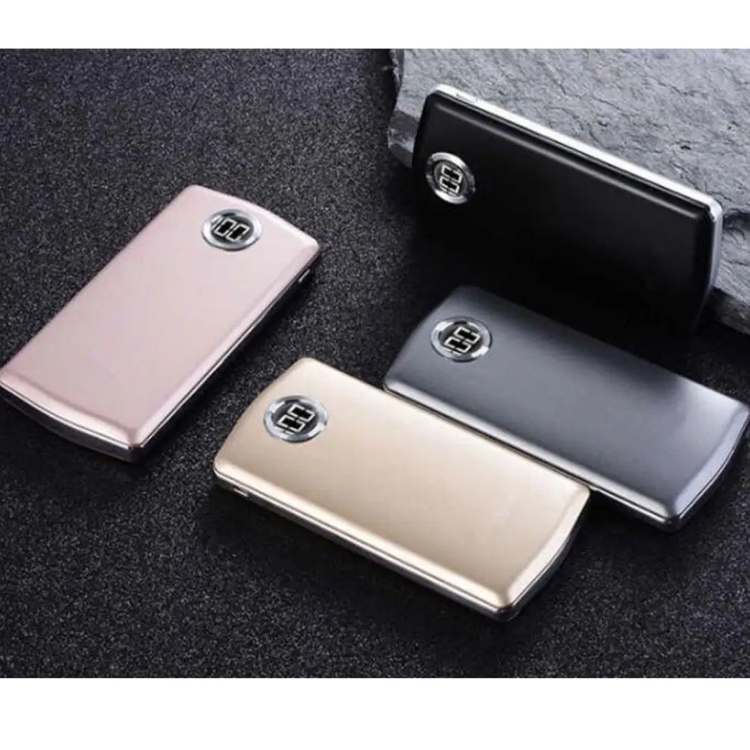 Портативный двойной USB Powerbank 8000 мАч большой емкости цифровой дисплей
