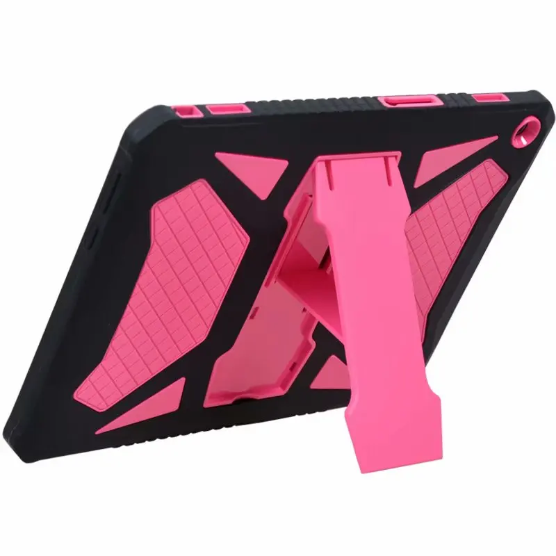 Black Pink Для huawei MediaPad T3 10 9," AGS-W09/L09/L03 Прочный сверхпрочный Чехол ударопрочный ТПУ+ pc чехол для планшета для Honor Play Pad 2 - Цвет: Black Pink