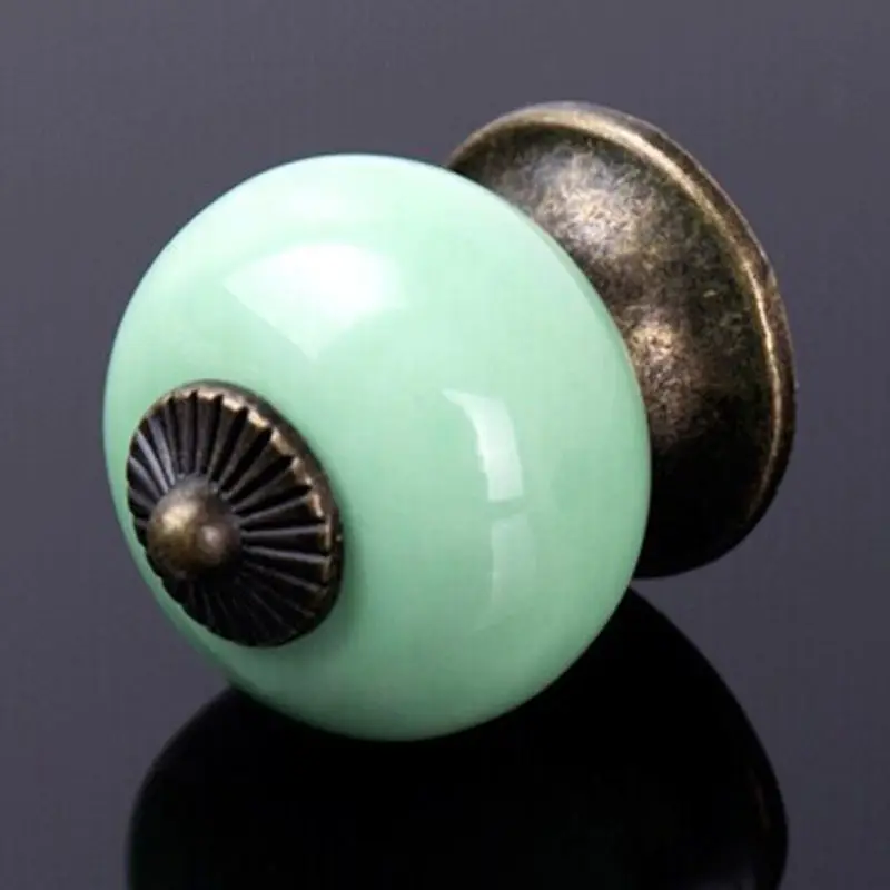 1 шт. керамическая золотая дверная ручка в стиле ретро Вытяжная дверной шкаф ящик