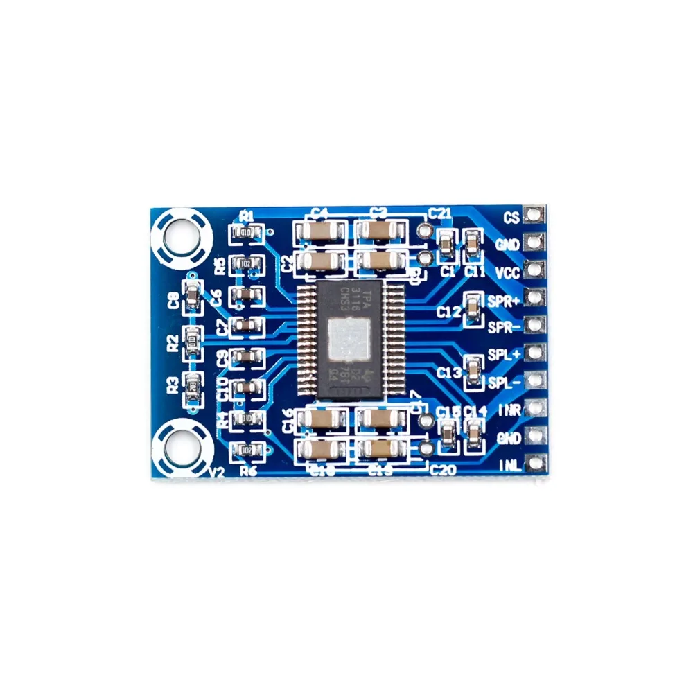 XH-M562 TPA3116D2 50 Вт+ 50 Вт двухканальный Мини цифровой усилитель класса D усилитель 50 Вт Мощность Плата усилителя DC 12 V-24 V 2x50 Вт