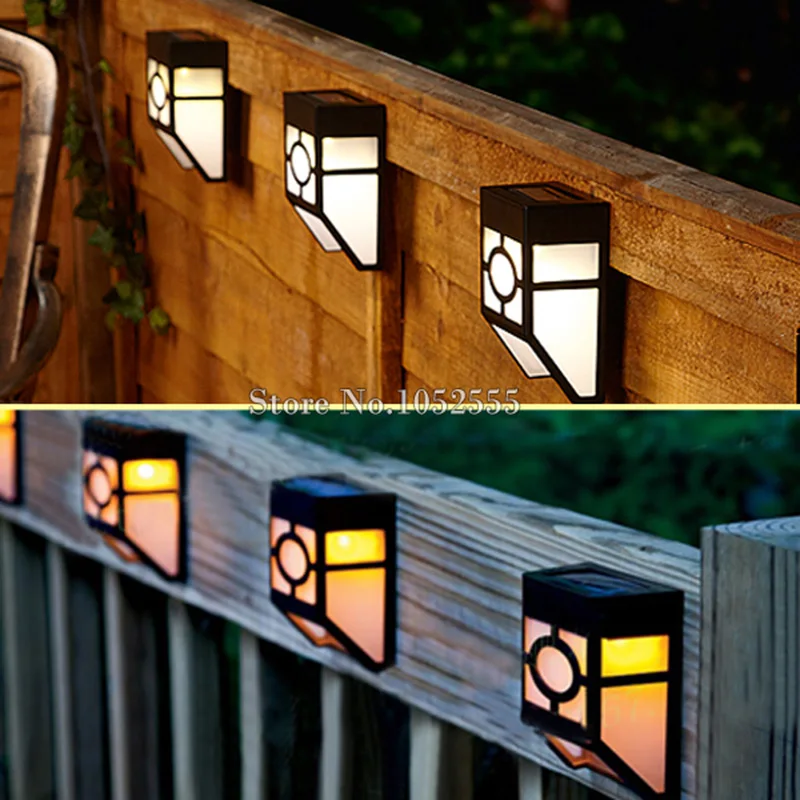 Водонепроницаемые Настенные светильники K145 8 шт./лот|garden wall light|solar lampfence lamp |