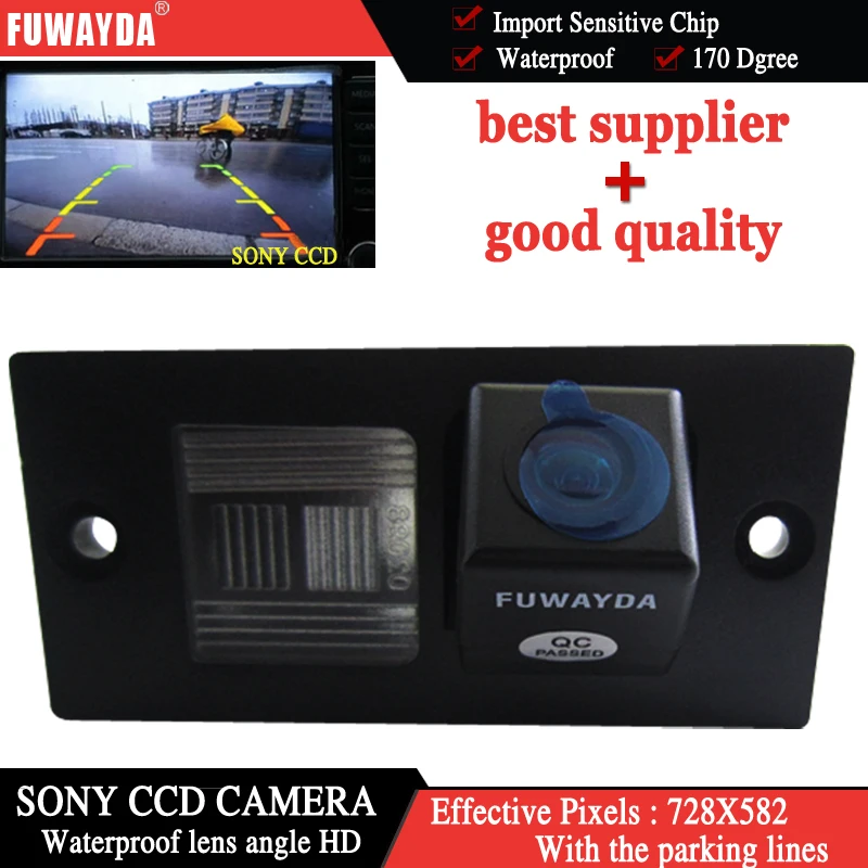 Цветная камера заднего вида FUWAYDA для SONY CCD HD резервная парковки ночное видение